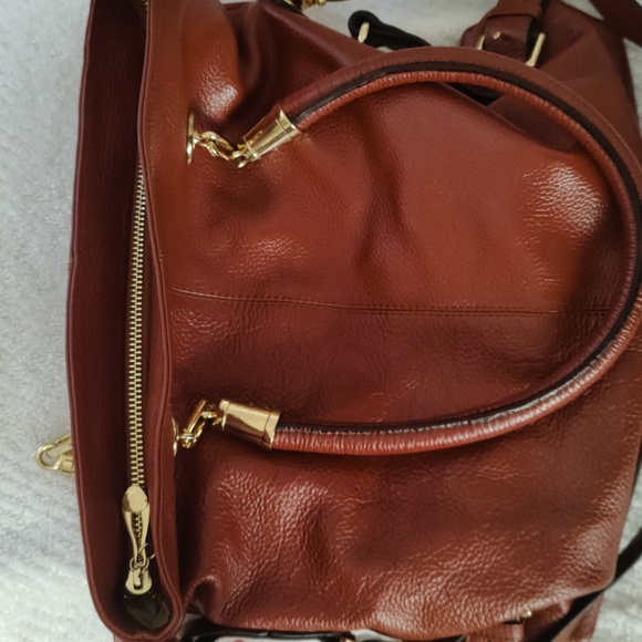 Handbag-Kristen Bell for Erica Anenberg, Brown, large - Picture 6 of 10